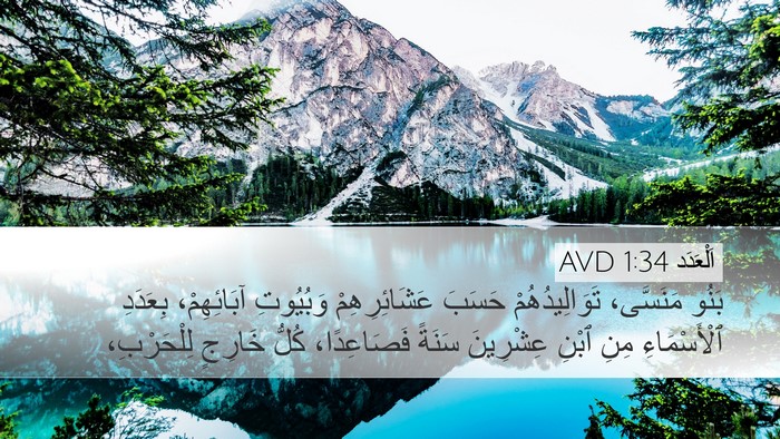 اَلْعَدَد 1:34 AVD Desktop Wallpaper - بَنُو مَنَسَّى، - Desktop Bible Verse Wallpaper