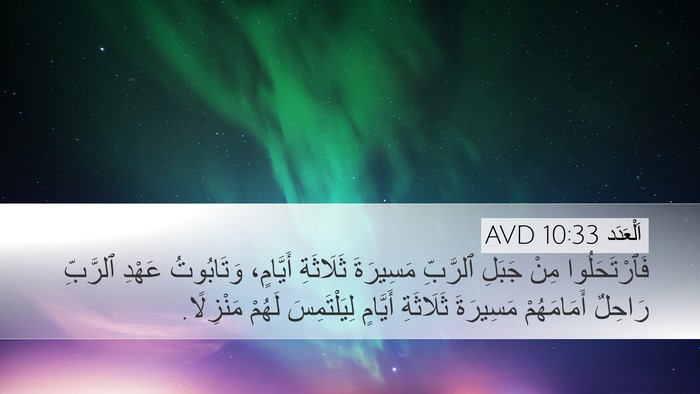 اَلْعَدَد 10:33 AVD Bible Verse Image