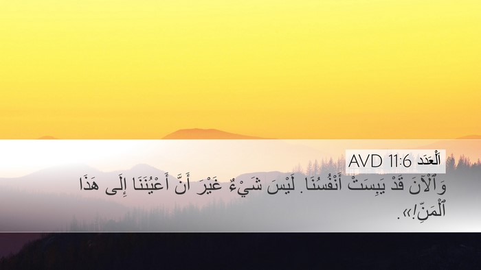اَلْعَدَد 11:6 AVD Bible Verse Image