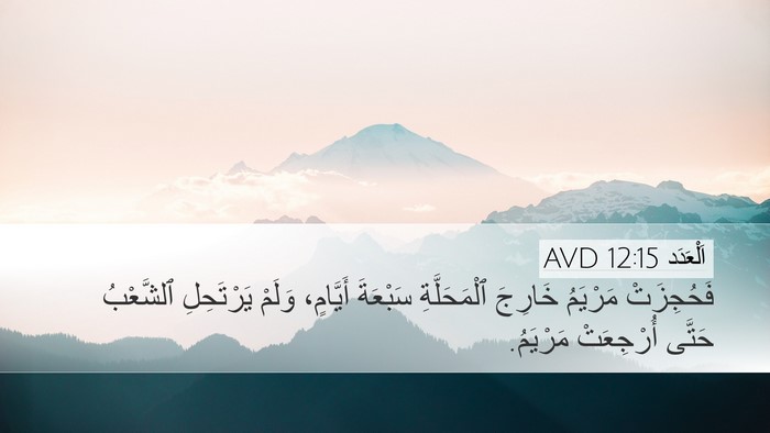 اَلْعَدَد 12:15 AVD Bible Verse Image