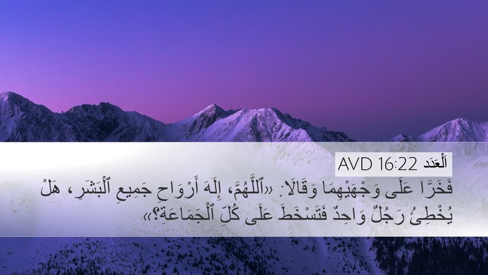 اَلْعَدَد 16:22 AVD Bible Verse Image