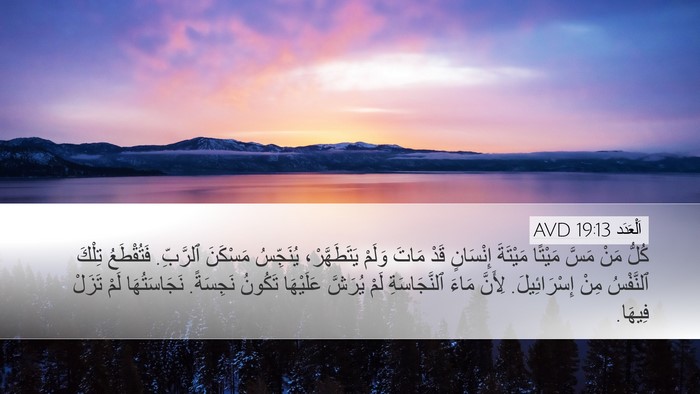اَلْعَدَد 19:13 AVD Bible Verse Image
