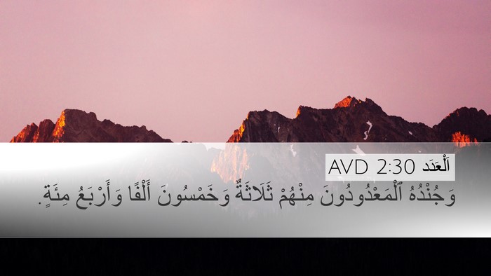 اَلْعَدَد 2:30 AVD Bible Verse Image