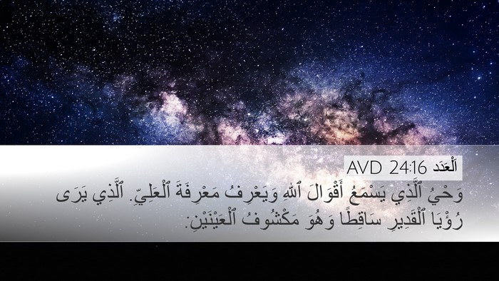 اَلْعَدَد 24:16 AVD Bible Verse Image