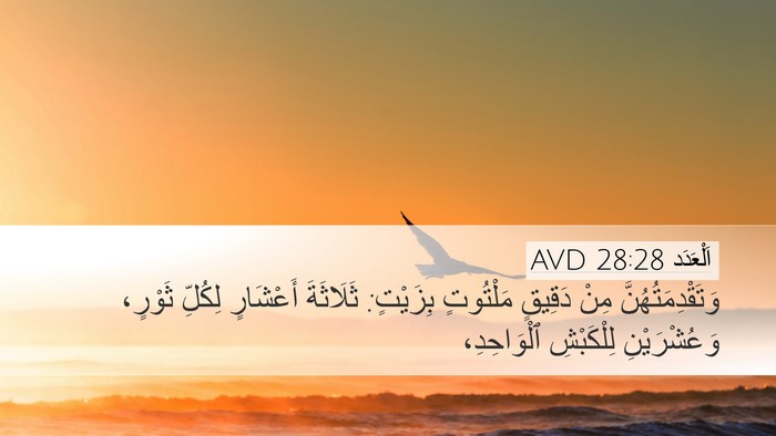 اَلْعَدَد 28:28 AVD Bible Verse Image