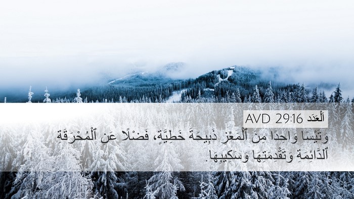 اَلْعَدَد 29:16 AVD Bible Verse Image