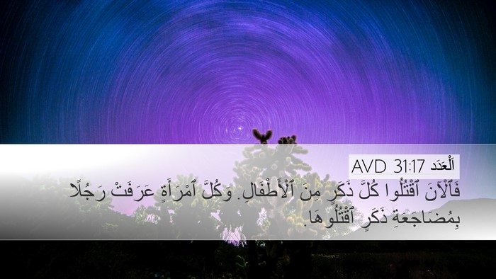 اَلْعَدَد 31:17 AVD Bible Verse Image