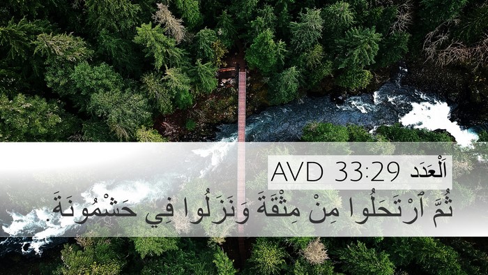اَلْعَدَد 33:29 AVD Desktop Wallpaper - ثُمَّ ٱرْتَحَلُوا مِنْ - Desktop Bible Verse Wallpaper