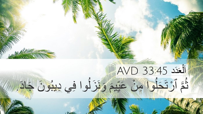 اَلْعَدَد 33:45 AVD Bible Verse Image