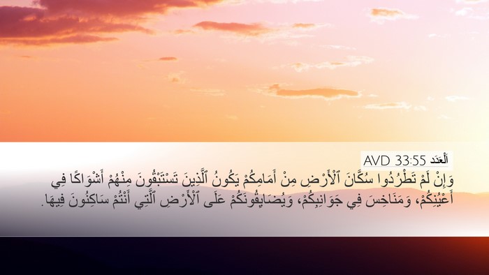اَلْعَدَد 33:55 AVD Bible Verse Image