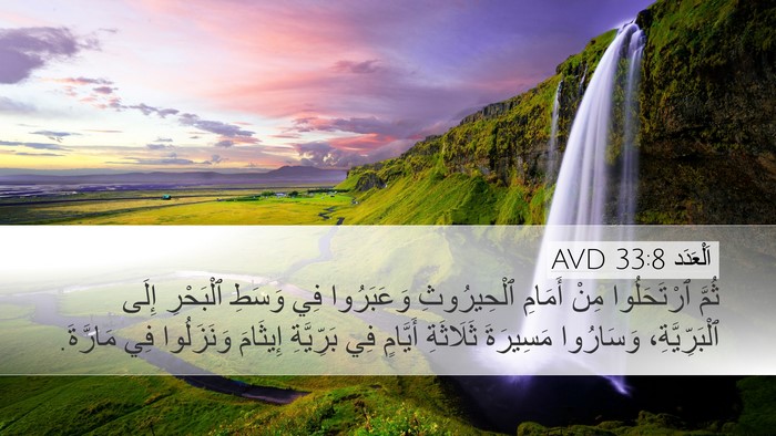 اَلْعَدَد 33:8 AVD Bible Verse Image