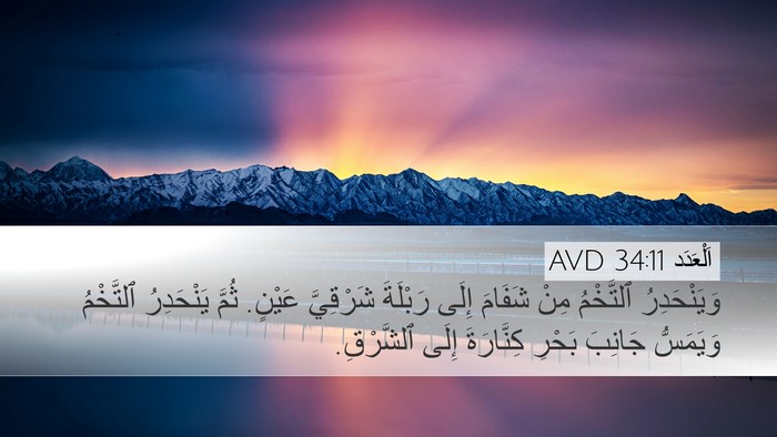 اَلْعَدَد 34:11 AVD Bible Verse Image