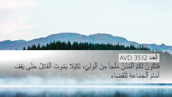 اَلْعَدَد 35:12 AVD Bible Verse Image