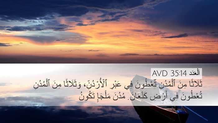اَلْعَدَد 35:14 AVD Bible Verse Image