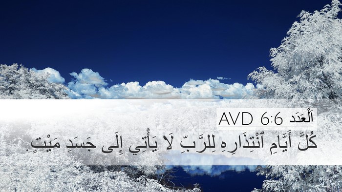 اَلْعَدَد 6:6 AVD Bible Verse Image