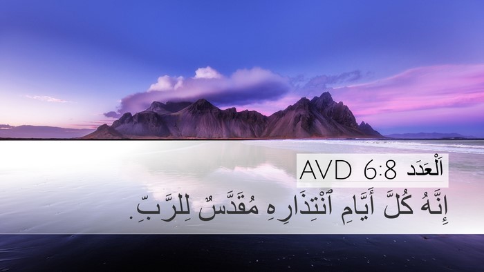 اَلْعَدَد 6:8 AVD Bible Verse Image