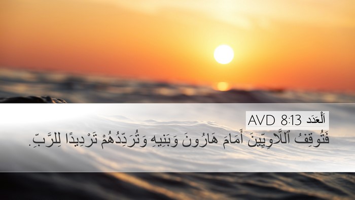 اَلْعَدَد 8:13 AVD Bible Verse Image