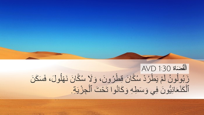 اَلْقُضَاة 1:30 AVD Bible Verse Image