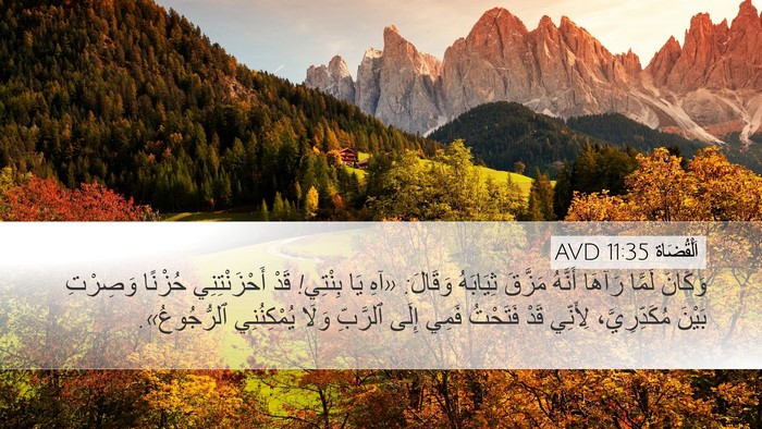 اَلْقُضَاة 11:35 AVD Bible Verse Image