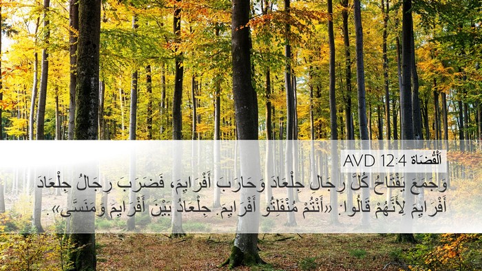 اَلْقُضَاة 12:4 AVD Bible Verse Image