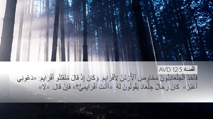 اَلْقُضَاة 12:5 AVD Bible Verse Image
