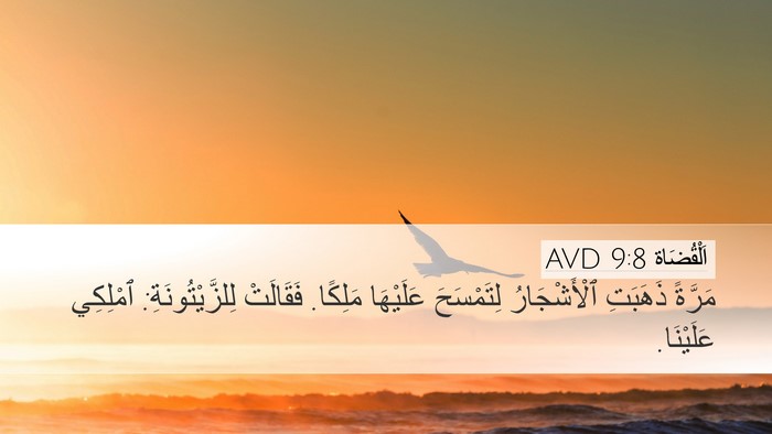 اَلْقُضَاة 9:8 AVD Bible Verse Image