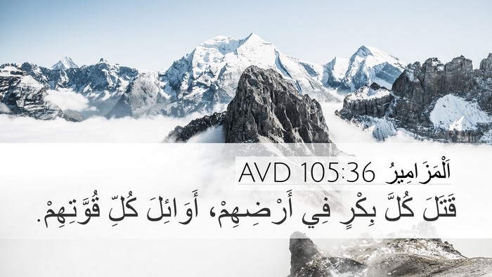 اَلْمَزَامِيرُ 105:36 AVD Bible Verse Image