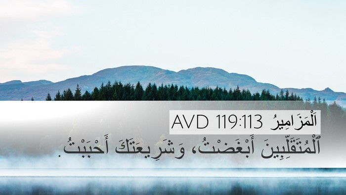 اَلْمَزَامِيرُ 119:113 AVD Bible Verse Image