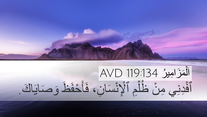 اَلْمَزَامِيرُ 119:134 AVD Bible Verse Image