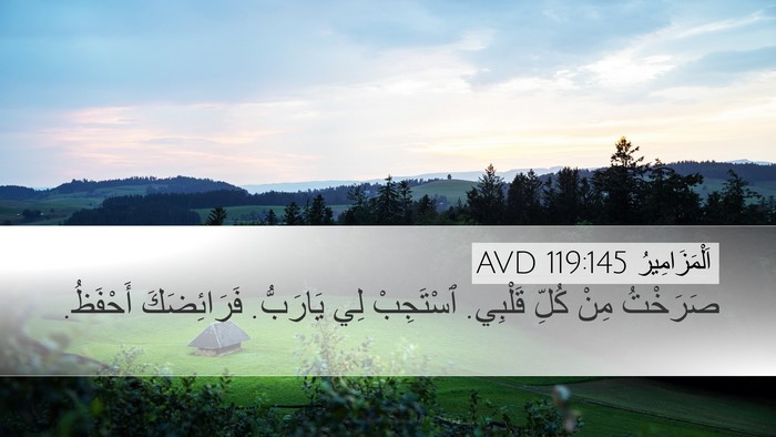 اَلْمَزَامِيرُ 119:145 AVD Bible Verse Image
