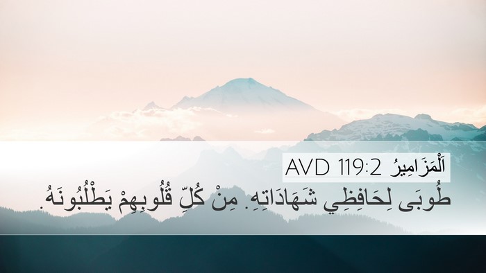 اَلْمَزَامِيرُ 119:2 AVD Bible Verse Image