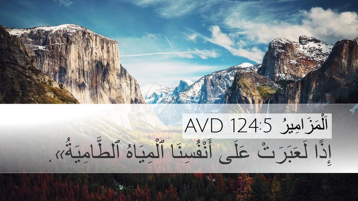 اَلْمَزَامِيرُ 124:5 AVD Desktop Wallpaper - إِذًا لَعَبَرَتْ عَلَى - Desktop Bible Verse Wallpaper