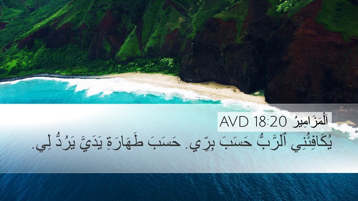اَلْمَزَامِيرُ 18:20 AVD Bible Verse Image