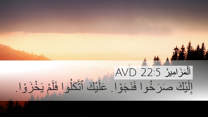 اَلْمَزَامِيرُ 22:5 AVD Bible Verse Image