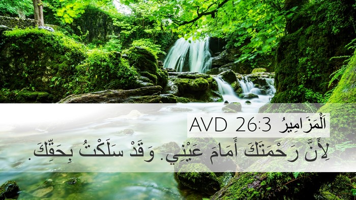 اَلْمَزَامِيرُ 26:3 AVD Bible Verse Image