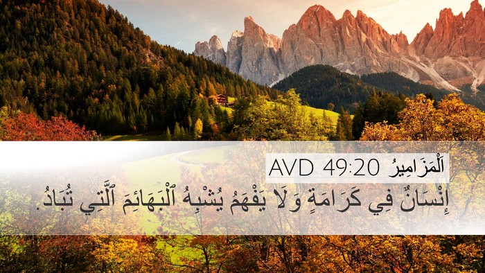 اَلْمَزَامِيرُ 49:20 AVD Bible Verse Image