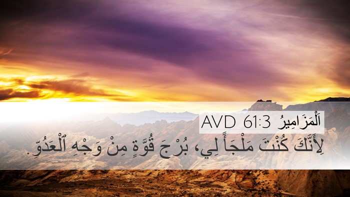 اَلْمَزَامِيرُ 61:3 AVD Bible Verse Image