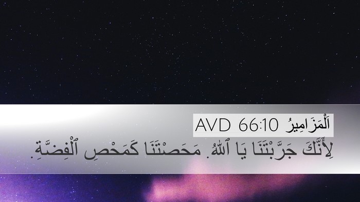 اَلْمَزَامِيرُ 66:10 AVD Bible Verse Image