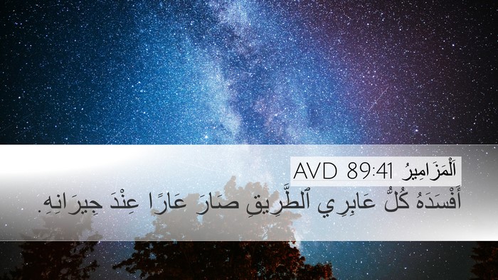 اَلْمَزَامِيرُ 89:41 AVD Bible Verse Image