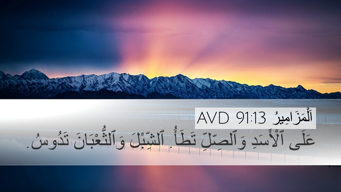 اَلْمَزَامِيرُ 91:13 AVD Bible Verse Image