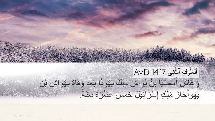 اَلْمُلُوكِ ٱلثَّانِي 14:17 AVD Desktop Wallpaper - وَعَاشَ أَمَصْيَا بْنُ - Desktop Bible Verse Wallpaper