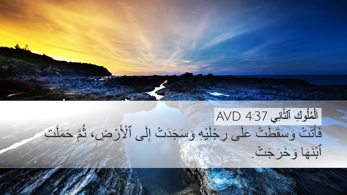 اَلْمُلُوكِ ٱلثَّانِي 4:37 AVD Bible Verse Image