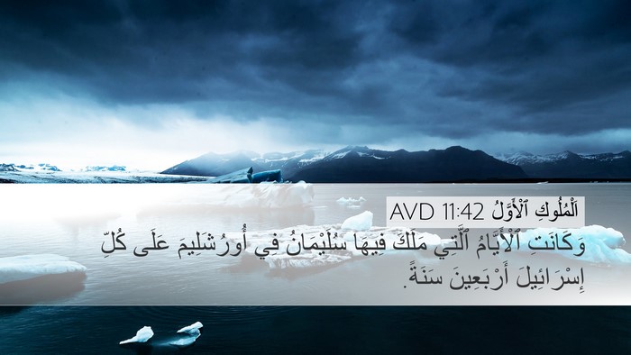 اَلْمُلُوكِ ٱلْأَوَّلُ 11:42 AVD Bible Verse Image