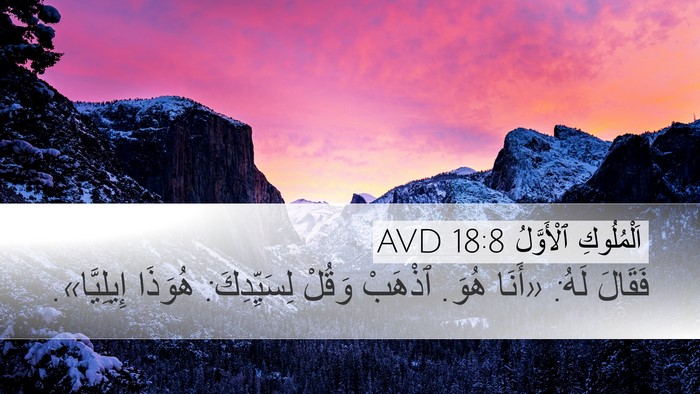 اَلْمُلُوكِ ٱلْأَوَّلُ 18:8 AVD Desktop Wallpaper - فَقَالَ لَهُ: «أَنَا هُوَ. - Desktop Bible Verse Wallpaper
