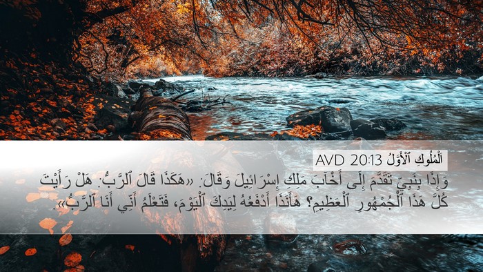 اَلْمُلُوكِ ٱلْأَوَّلُ 20:13 AVD Bible Verse Image