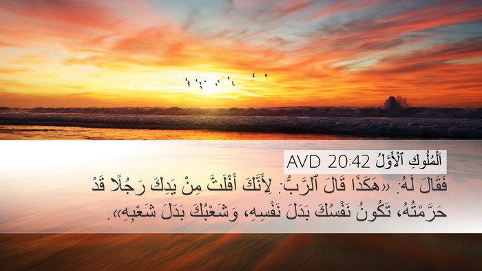 اَلْمُلُوكِ ٱلْأَوَّلُ 20:42 AVD Bible Verse Image