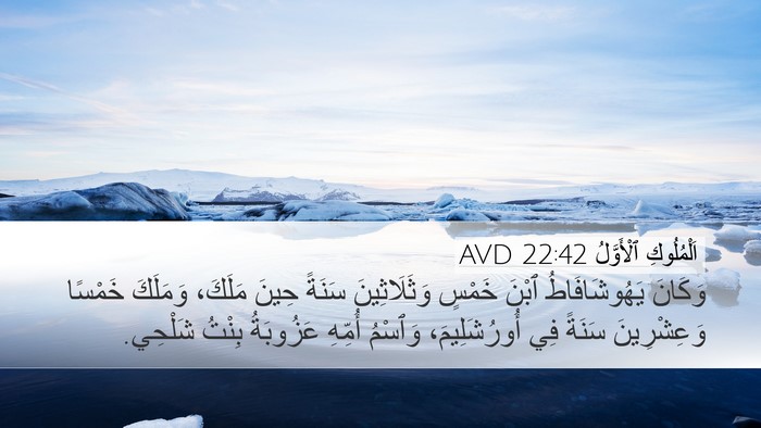 اَلْمُلُوكِ ٱلْأَوَّلُ 22:42 AVD Desktop Wallpaper - وَكَانَ يَهُوشَافَاطُ - Desktop Bible Verse Wallpaper