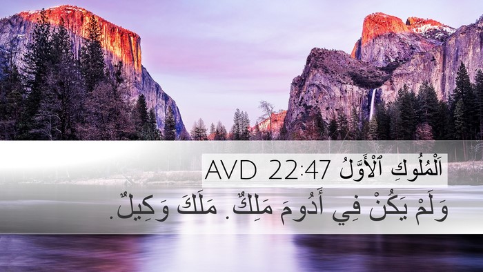 اَلْمُلُوكِ ٱلْأَوَّلُ 22:47 AVD Bible Verse Image