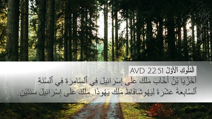 اَلْمُلُوكِ ٱلْأَوَّلُ 22:51 AVD Bible Verse Image