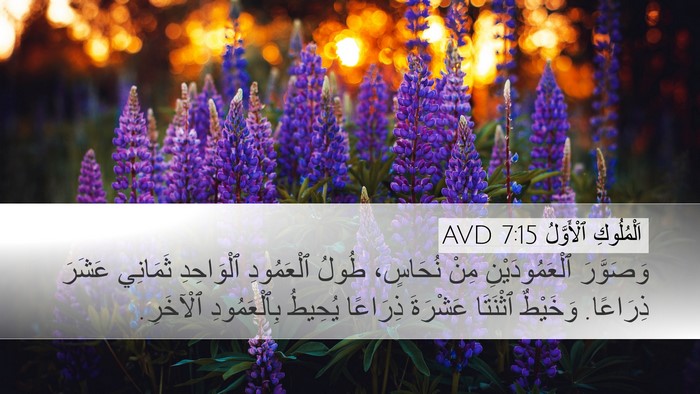 اَلْمُلُوكِ ٱلْأَوَّلُ 7:15 AVD Bible Verse Image